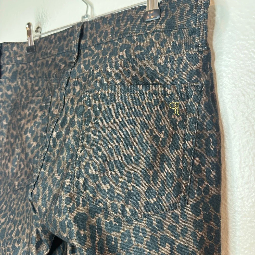 Anthropologie Pilcro High-Rise Animal Print Flare Jeans Leopard Flare Size 27